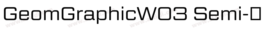 GeomGraphicW03 Semi字体转换